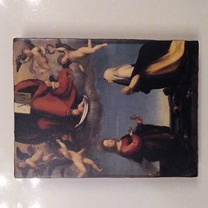 SAINTS *Signed,  Atlantis Tile, like Sid Dickens. *Rare & Retired angel art